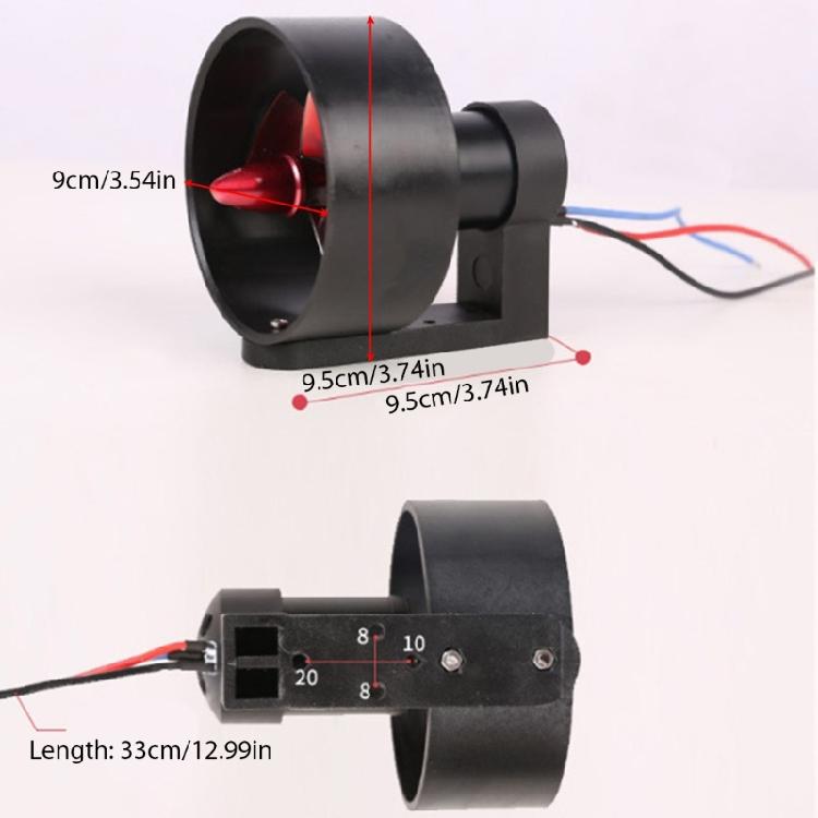 High Efficiency Brushless Electric Thruster Motor 12-24V 600W For Remote Controlled Boat Models