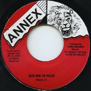 

7inch Record WARD 21 - Dis Me Is War NONE Annex 2000 Jamaica Reggae, Ska & Dub Used