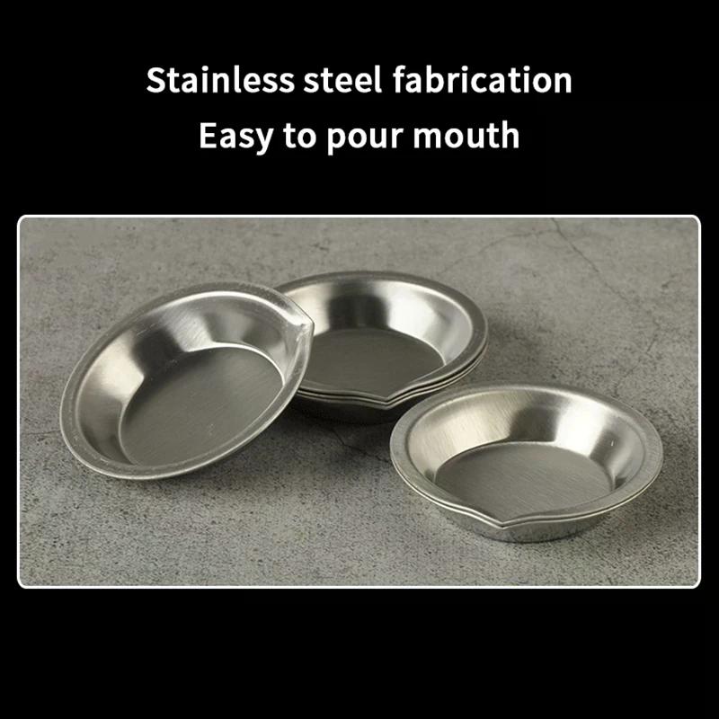 10Pcs Stainless Steel Makeup Palette Small round Paint Trays for Watercolours Artist Mixing Tray Professional & Hobbyist