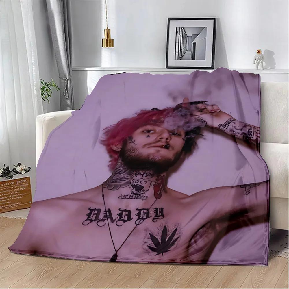 Heißer Sänger Bedruckte Decke Picknickdecken Warme Decke Weich und L-Lil P-Peep Bequeme Decke Zuhause Reise Geburtstagsgeschenk