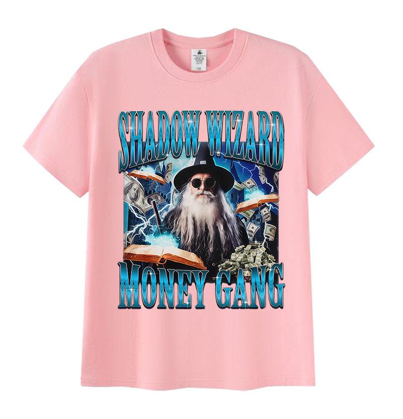 Humor Shadow Wizard Money Gang Graphic T Shirt Funny Hip Hop Wizard Gift Meme Short Sleeve T-Shirt Summer O-Neck Cotton T-Shirts