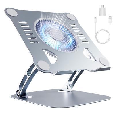 SHUWEI Laptop Cooling Stand with Large Airflow Cooling Stepless Adjustment of Angle and High Strength Aluminum Load Capacity Compatible with 16 Inch