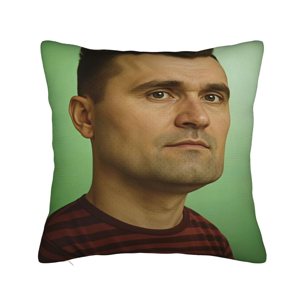 Charlie Kirk Stream Headset Pillow Cover Comfy Cushion Cover Funny Pillow Case For Couch Sofa Bedroom