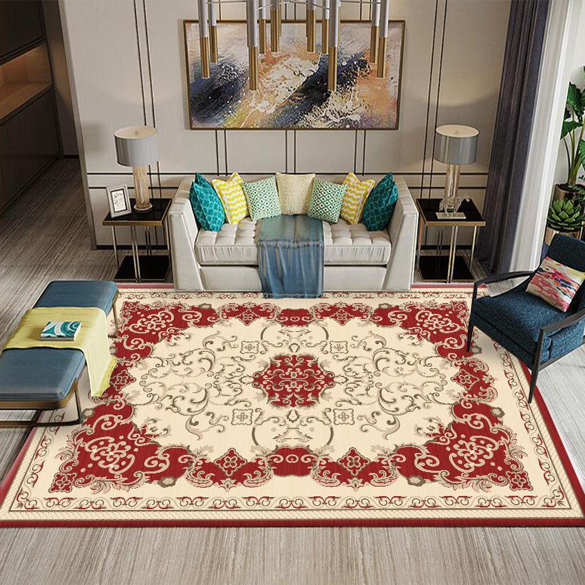 New Chinese Carpet Living Room Chinese Style Household Anti-Skid Bedroom Bedside Study Floor Mat Tea Table Blanket