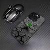 Lucky Four-Leaf Clover Phone Case For iPhone17,16,15,14,13,12,11 Plus,Pro Max Colored Silver Plated Inside Cover