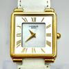 Used [New Battery] SEIKO LASSALE Ladies Watch Shell Square Gold Roman 1F20-5150 550067