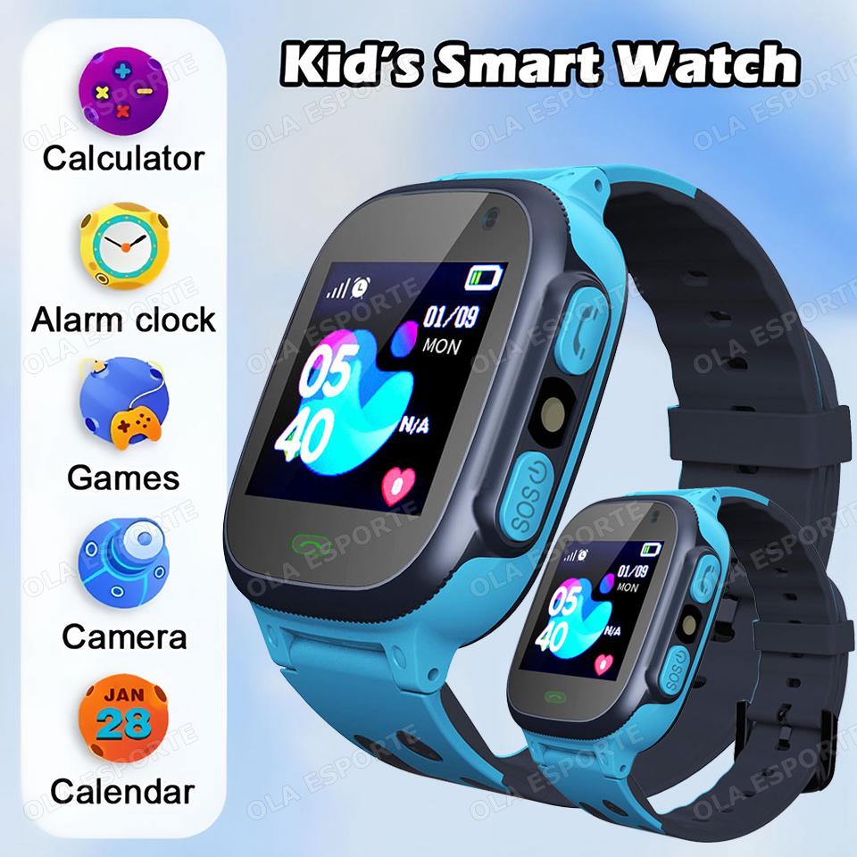New Kid Smart Watch for Children Real Time Positioning 2G Sim Card SOS Phone Call Waterproof Video Call Safety Footprint Tracker