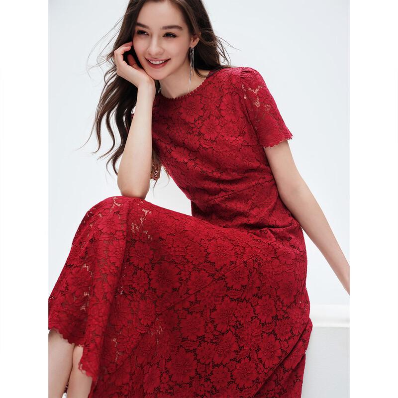 GIOVANNI VALENTINO Women's Lace A-Line Dress