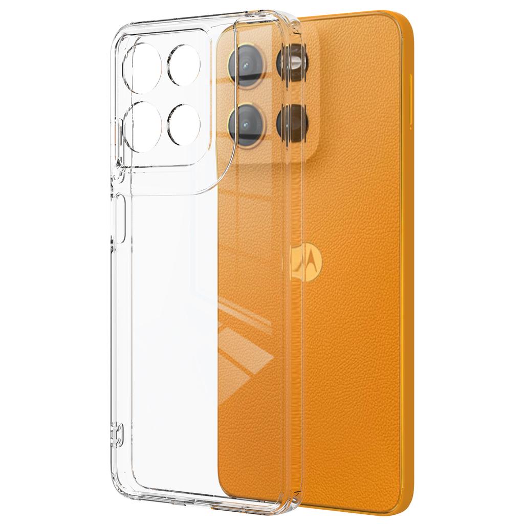 For Motorola Moto G15 Power 4G Clear Phone Case TPU+Acrylic Shockproof Phone Back Cover
