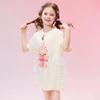 Princess Yuanyuan 100% Cotton Girls' Cartoon Short-Sleeved T-Shirt