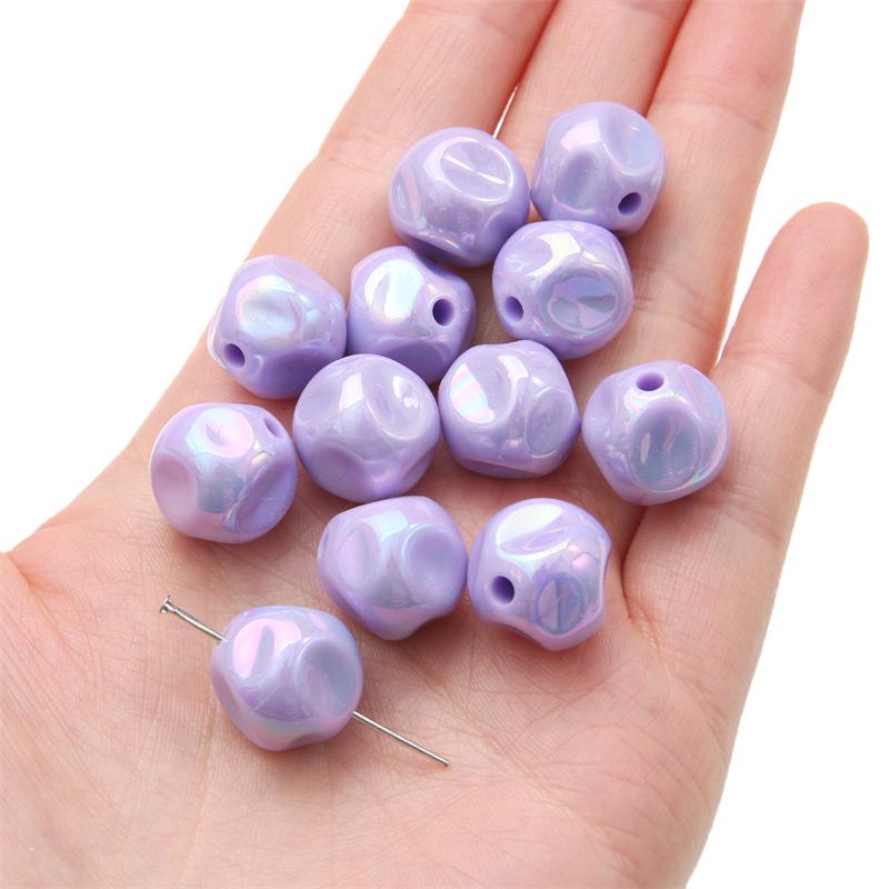Acrylic Solid Color Beads for DIY Necklace & Bracelet Accessories