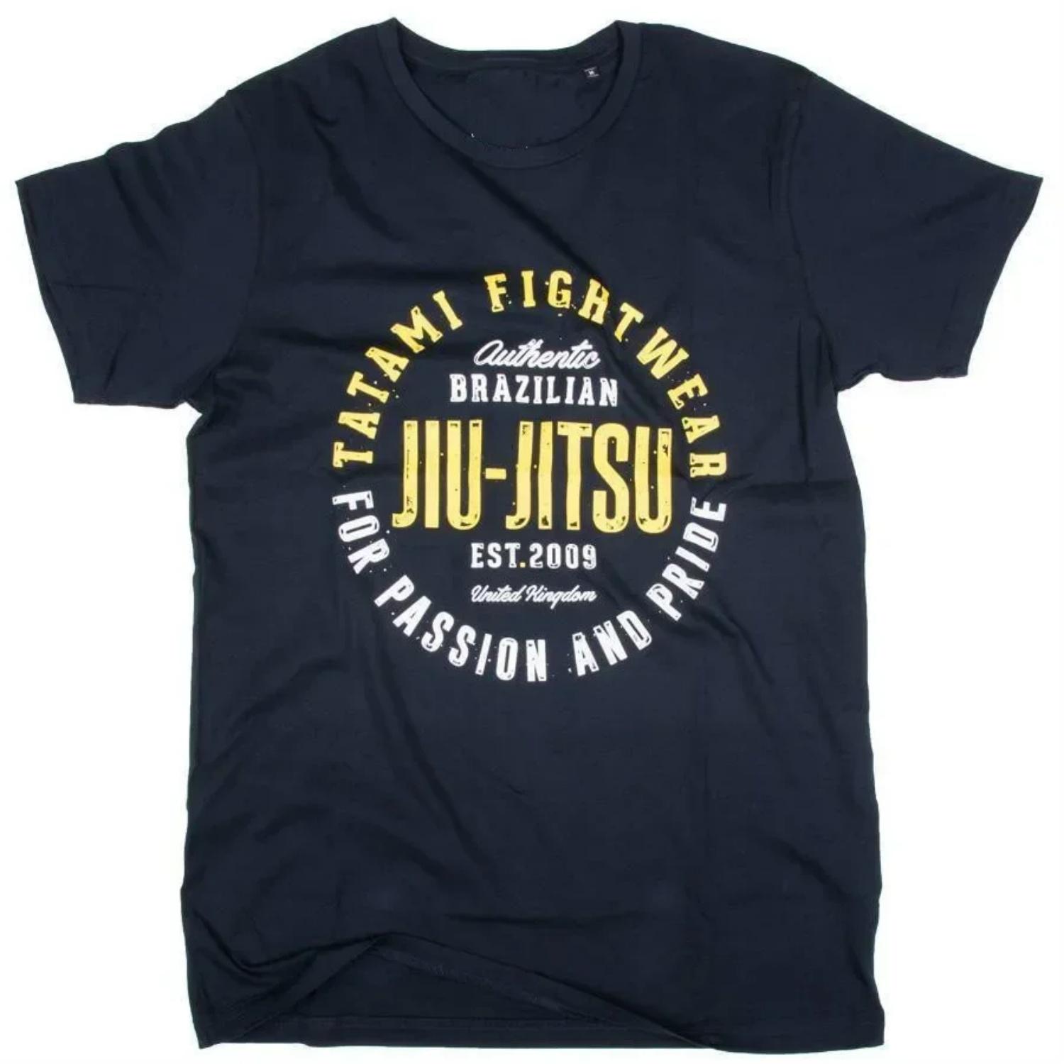 

BJJ Passion and Pride Vintage Brazilian Jiu-Jitsu T-Shirt 100% Cotton O-Neck Summer Short Sleeve Casual Mens T-shirt Size S-3XL S чёрный