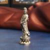 Lotus Guanyin Tathagata Buddha Statue Pure Brass Brass Buddha Sculpture  Office