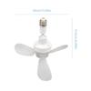 Compact Screw In Ceiling Fan E27 Mount with Adjustable Angle Quiet Operation for Bedroom Kitchen Office Daily