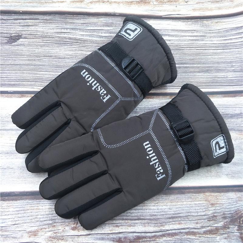 Wide, enlarged and thickened men's gloves, large cotton warm, non-slip and warm, large version, winter velvet riding motorcycle cold protection