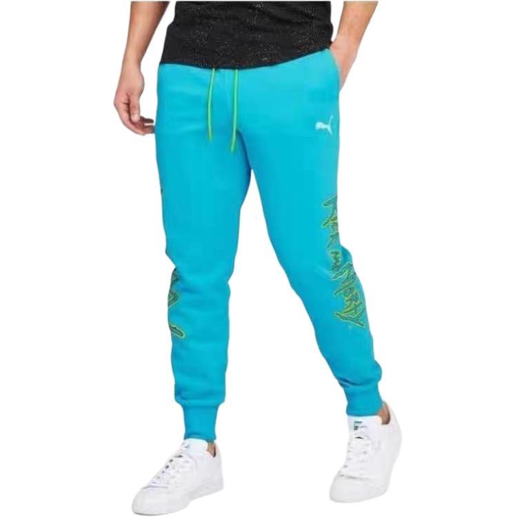 Puma Casual Pants Men's Blue Moderate Slim Fit Pants 535440-01