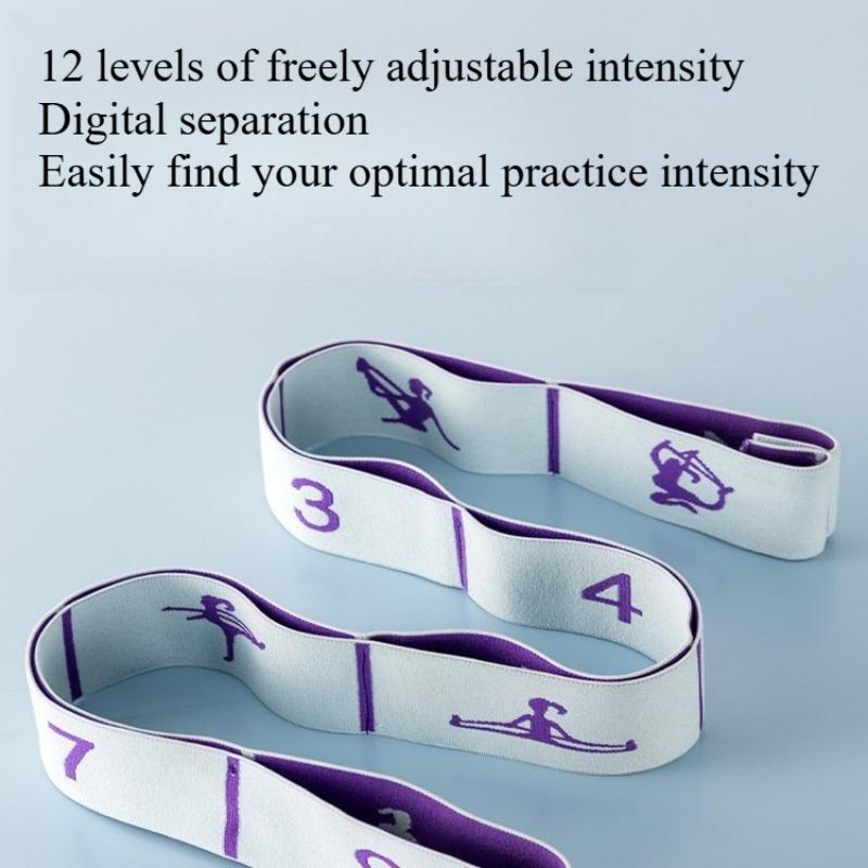 1 Stück Yoga-Gummiband, Damen Schulterfrei Spannband, Kinder Lateinamerikanischer Tanz Spezialübung Digitales Dehnband, Dehnband