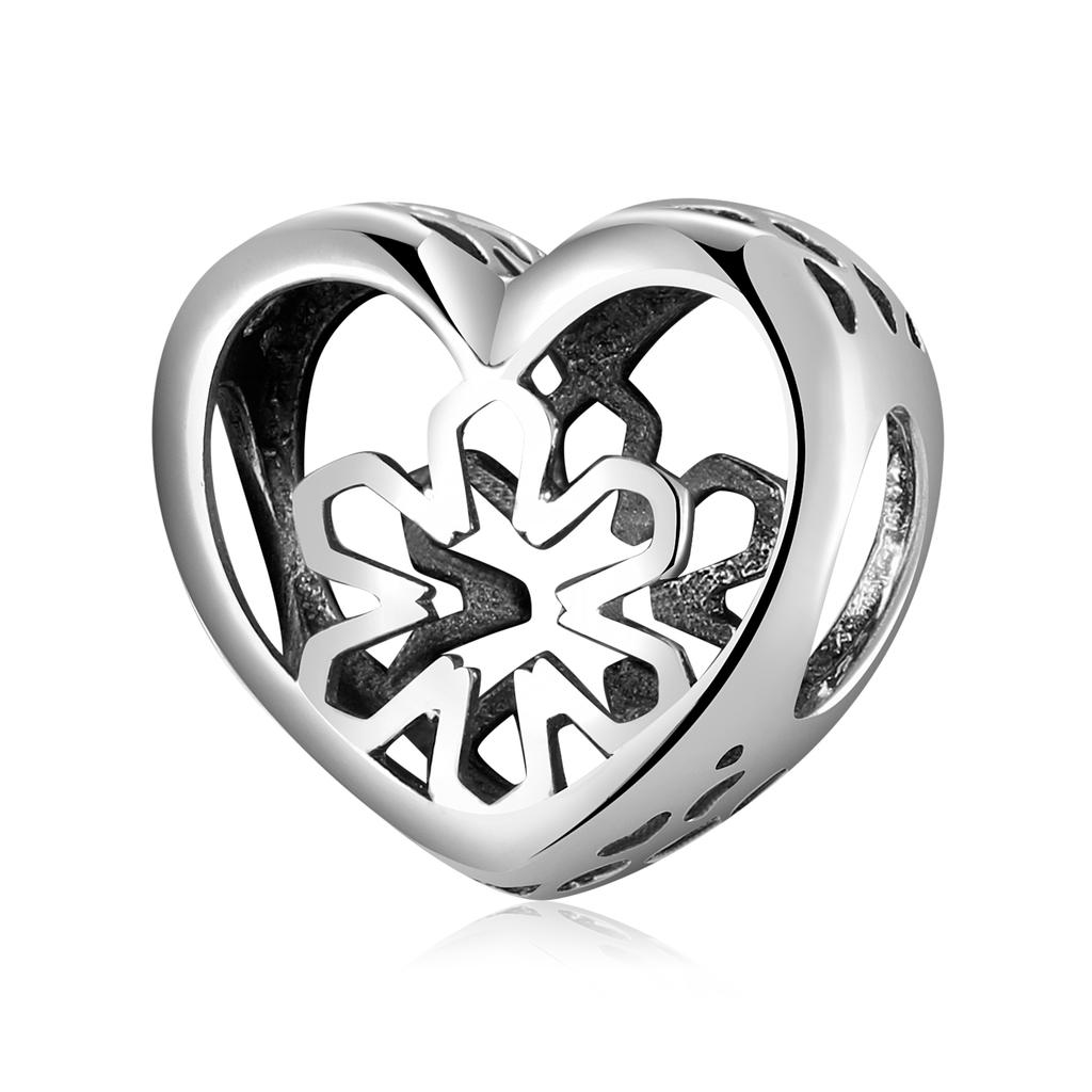 925 Silver Sparkling Angel Wings Dream Catcher Skull Clear CZ Charms for Jewelry Making Fit Original Designer Bracelets