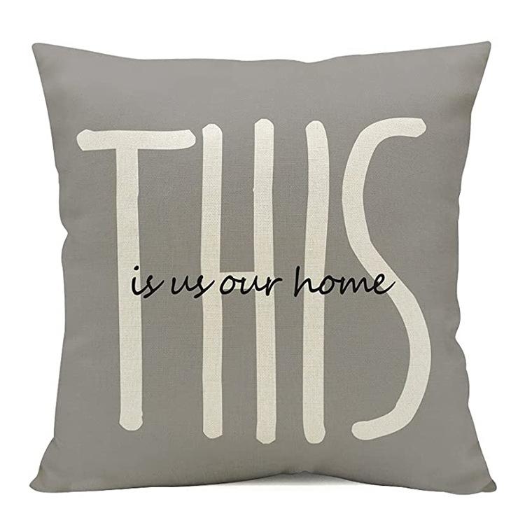 Flax Popular Pillowcase Nordic Home Decoration Pillow Office Car Cushions