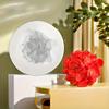 3D embossed hydrangea oval silicone mold reusable suitable DIY scented candles and plaster crafts