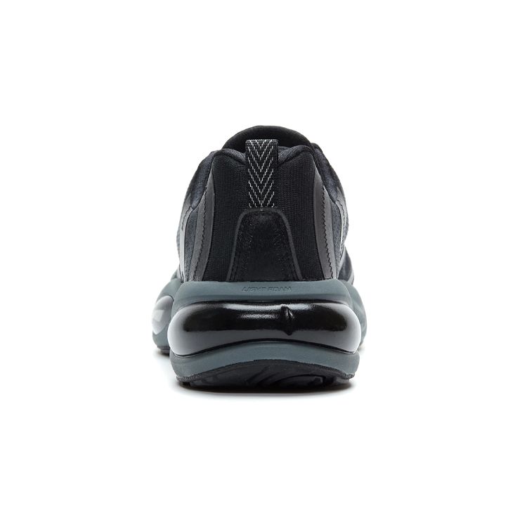 Li Ning Sports Shock Absorbing Non-Slip Wear-Resistant Breathable Lightweight Rebound Low-Top Running Shoes Men sneaker Black ARHR095-1