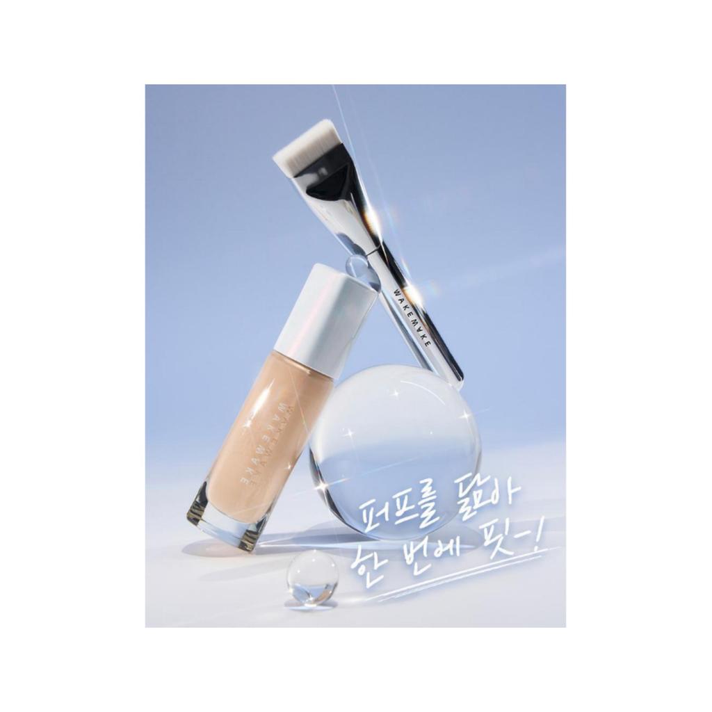 WAKEMAKE Spatula Wide Foundation Brush/ Puff-fit Brush