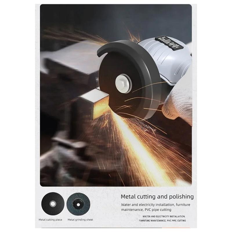 A95I-16.8V Cordless Electric Angle Grinder 6500R/Min Lithium Battery Mini Polishing Grinding Machine Diamond Cutting Power
