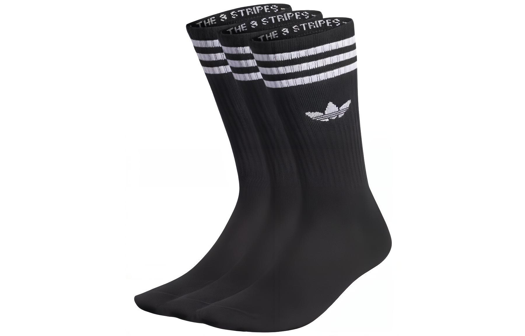 Adidas Crew Socks Men s 3 Pack Black IL5022 M