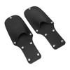 2 Stück Gartenschere Holster PU-Leder Astschere Scheide Gürtelhalter Hängende Tasche für Gartenzangen Scheren Schwarz
