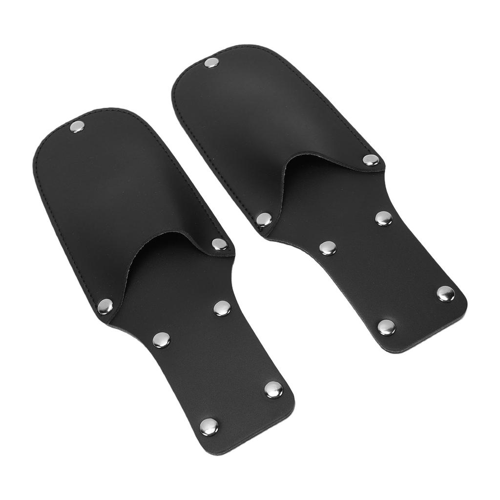 2 Stück Gartenschere Holster PU-Leder Astschere Scheide Gürtelhalter Hängende Tasche für Gartenzangen Scheren Schwarz