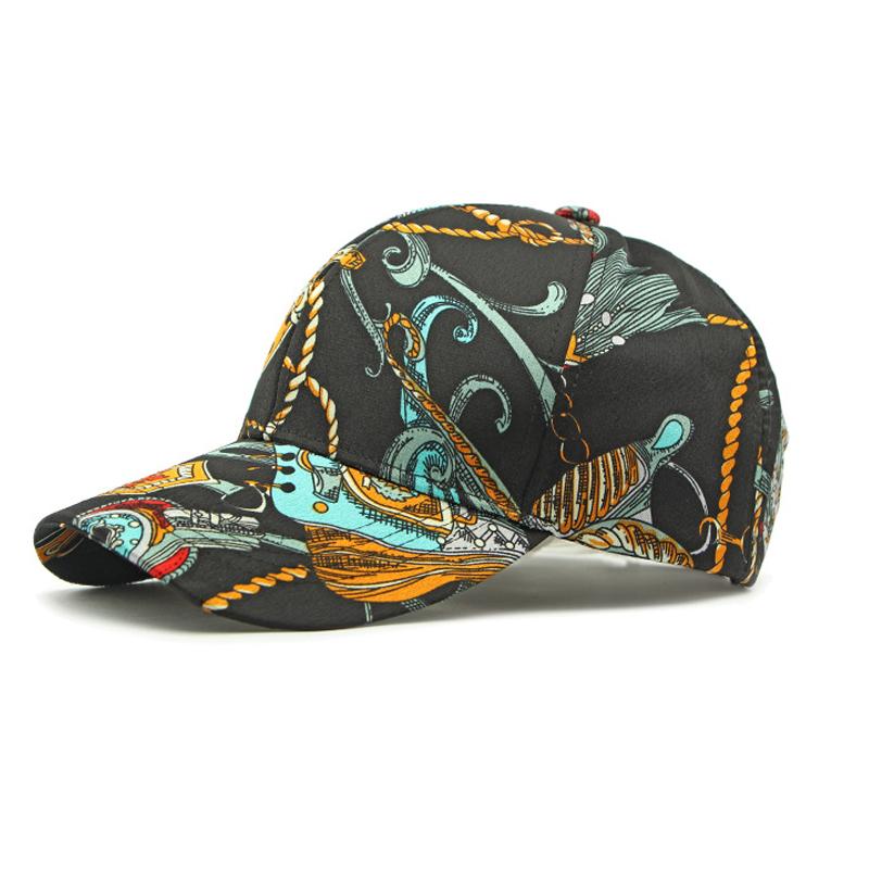 Men's Spring Summer Cap Sunscreen Hat Women Print Baseball Cap