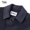 Yalu Men's Merino Wool Blend Mid-Long Winter Coat