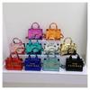 2023 Shiny Patent Leather Lettering Tote Bag for Women - Single Shoulder and Crossbody
