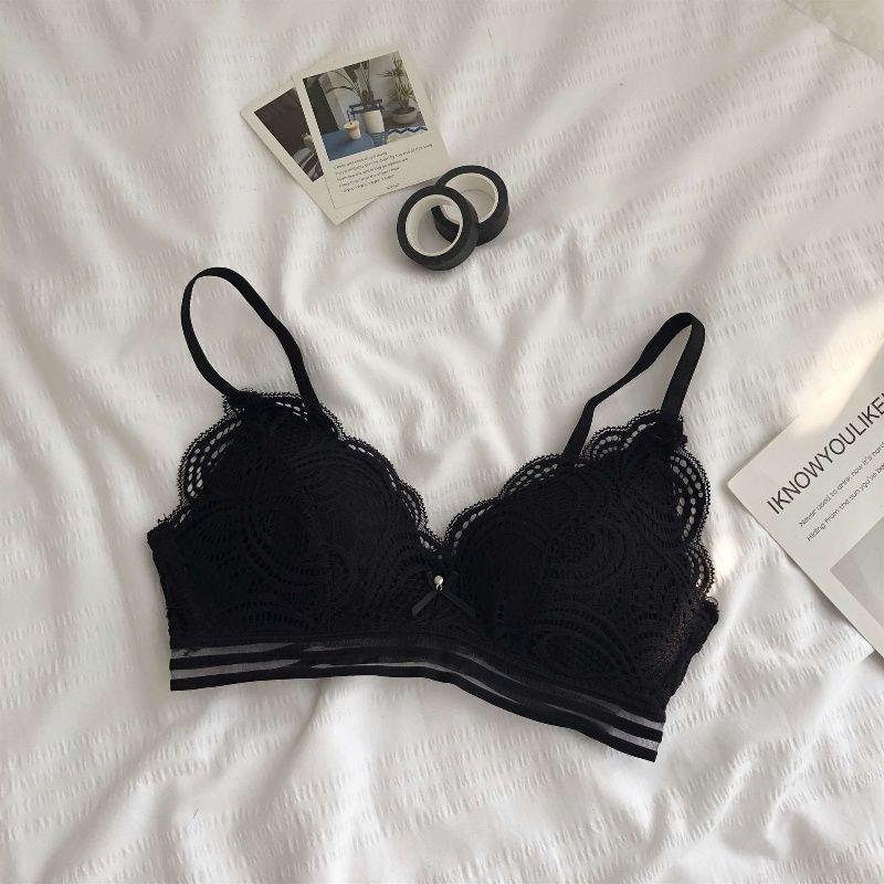 Sexy Spitzen Push-Up BHs für Frauen Kabellose Unterwäsche Lingerie für Mädchen BH