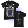 Mayhem De Mysteriis Dom Sathanas T-Shirt, Black Metal Bandshirt mit Albumcover-Druck, Norwegisches Black Metal Fan Merchandise