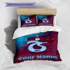 Custom Name Trabzonspor Crest Pride Bedding,Quilt Set Quilt Cover Pillowcase Home Birthday Gift (1 * duvet cover + 2 * pillowcase, without core)