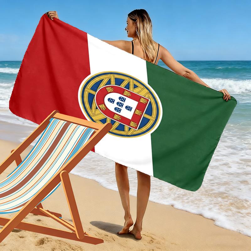 Royal Emblem Background beach towel beach Beach towel for vacation photos Outdoor pool towel quick-drying swim towel Absorbent bath towel Comfort