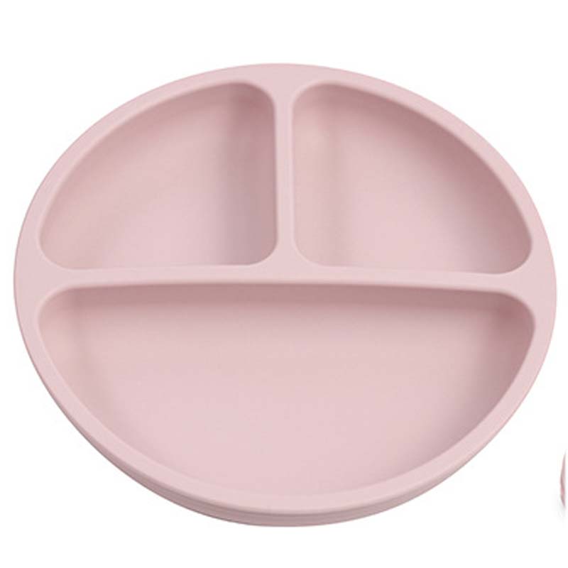 Baby Safe Silicone Dining Plate Suction Cartoon Children Dishes Feeding Toddler Training Tableware Retro Kids Smile Face Bowl
