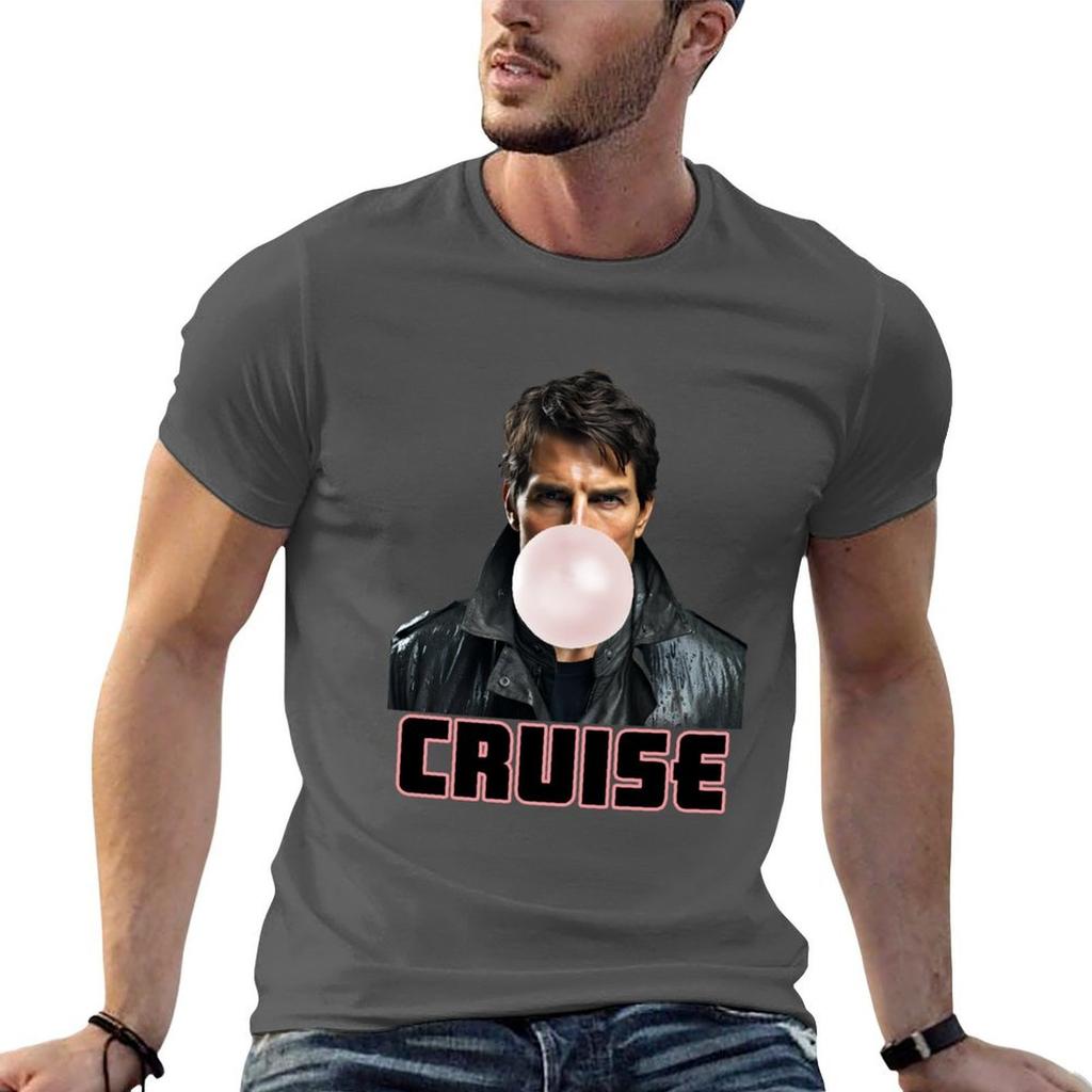 Tom Cruise Bubblegum Tshirt Oversizeds Vintage Funny T Shirts Unisex