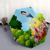 Snow White, Seven Dwarfs Themed Automatic Opening and Closing Umbrella, Brightly Colored 8-rib Portable Umbrella, Suitable for Men and Women