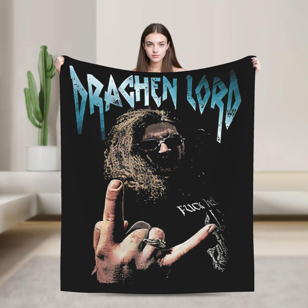 Couverture Drachenlord Dragon Lord Décoration Flanelle Couverture Jetée Portable Légère pour Lit Bureau Couette