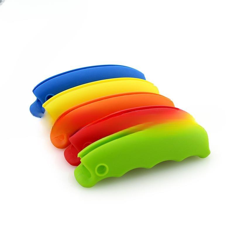 Портативная мягкая силиконовая ручка перчатки сумка-переноска для небольших товаров большая силиконовая сумка-переноска для покупок 12x3x32cm оранжевый 553₽