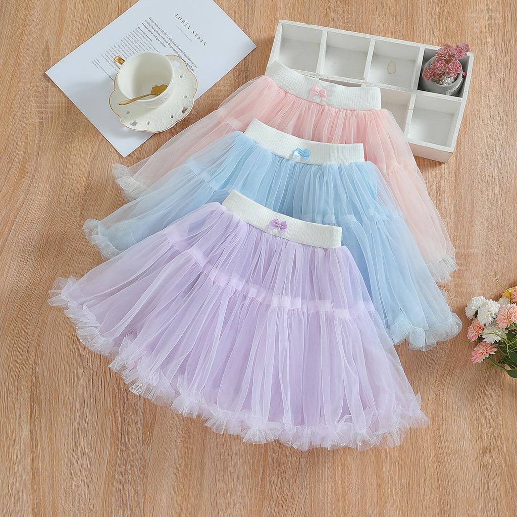 Girls' Tutu Skirts Spring/Summer Baby Soft Cake Skirts Tulle Skirts Puff Skirts Princess Skirts Short Skirts—Versatile Styles