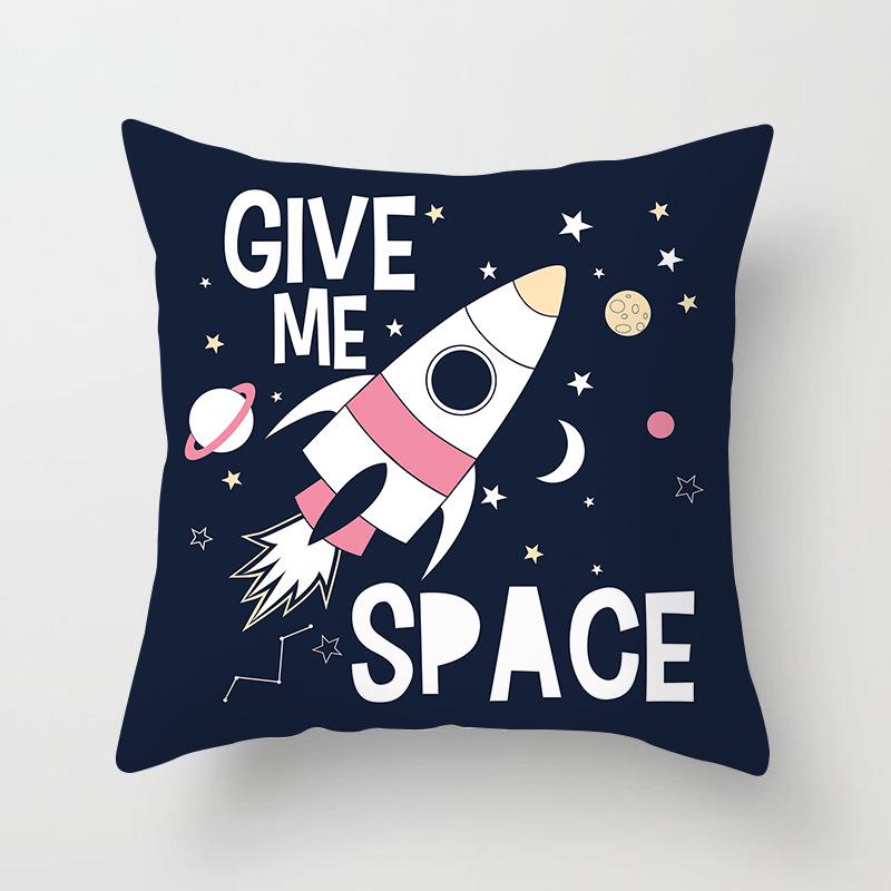 New Hand-painted Starry Sky Universe Printed Pillow Cover Home Sofa Pillow Car Cushion Back Cover