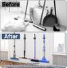 12/1pc Wall Mounted Mop Holder Clips Stainless Steel Mop Broom Hanger Rack Waterproof Kitchen Bathroom Storage Shelf Hooks
