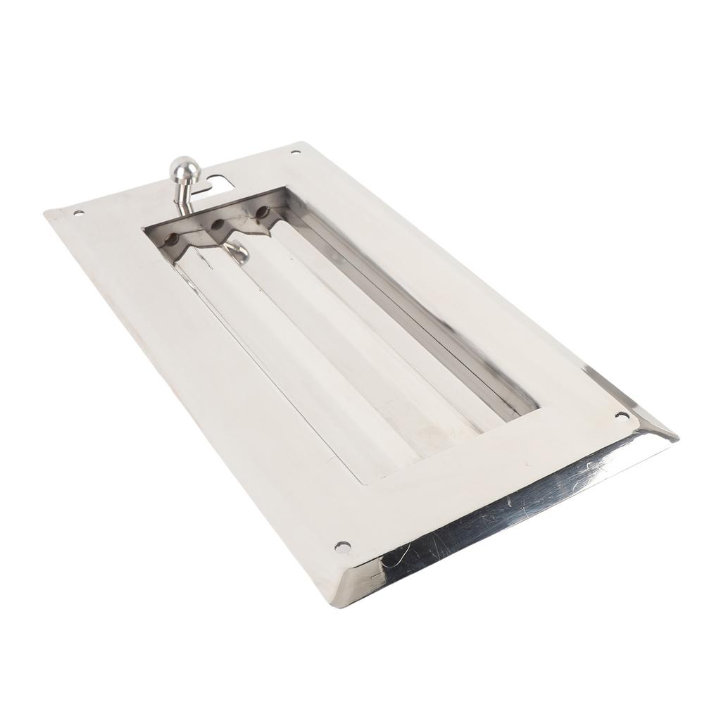 Stainless Steel Louvered Vent 11.81x5.91in Adjustable Rectangular Air Grill Cover Ventilation
