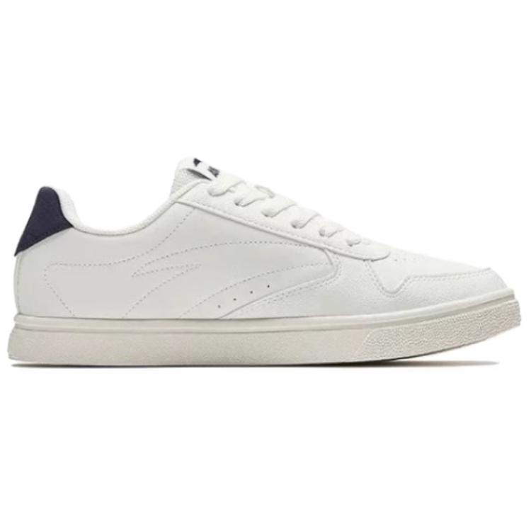 Anta Classic Versatile Non-Slip Wear-Resistant Lightweight Low-Top Skate Shoes Women sneaker White Black 122438015S-1