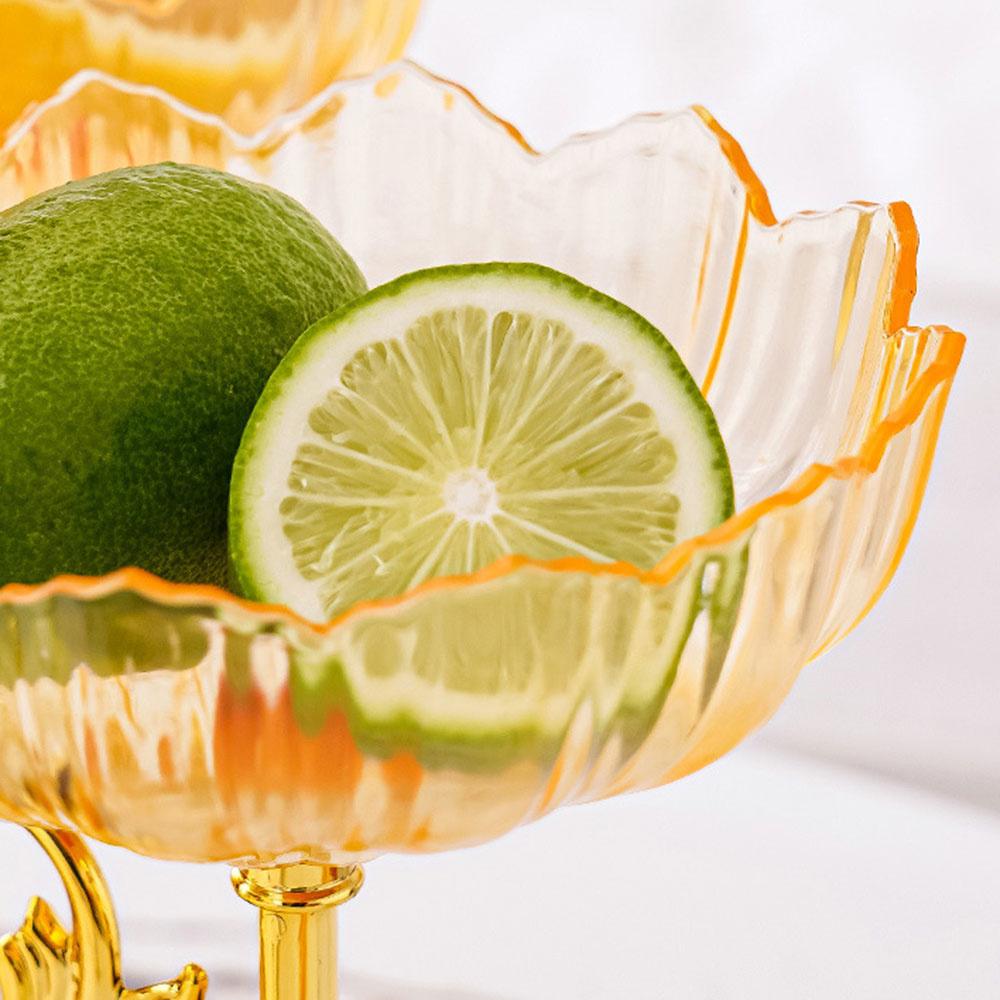 1PC European style rotating fruit tray, multi-layer internet famous fruit tray, modern home living room coffee table, creative l