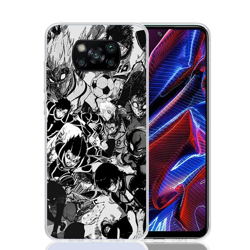Blue Lock Football Anime Phone Case For Xiaomi Poco X7 X6 X5 Pro F7 Ultra Redmi 15C 15 13 13C 12 12C 10 10A 10C 9 9A 9C 9T Cover