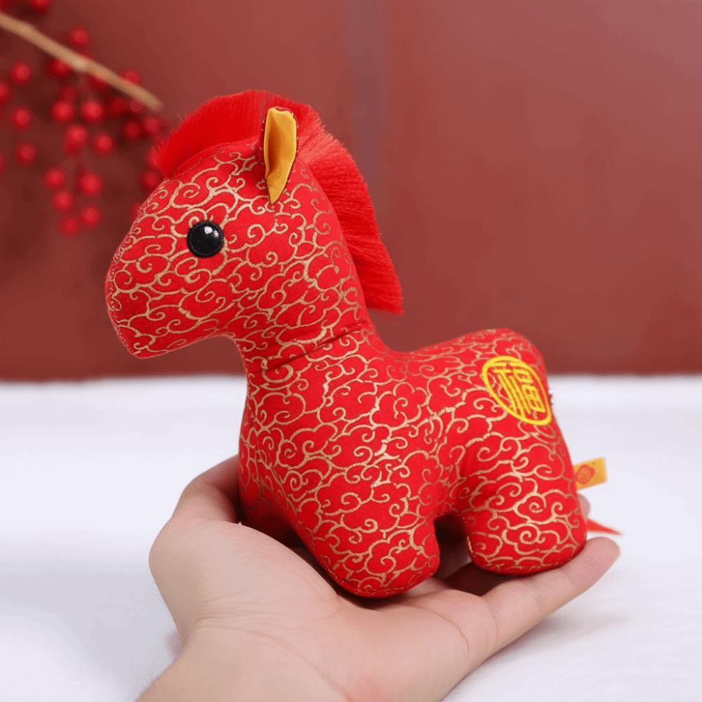 Cultural and Creative Chinese Zodiac Horse Doll Lucky Horse Doll Pendant New Year Celebration